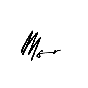 Make a beautiful signature design for name Msr. With this signature (Asem Kandis PERSONAL USE) style, you can create a handwritten signature for free. Msr signature style 9 images and pictures png
