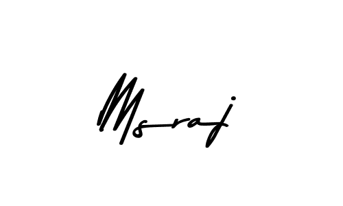 Make a beautiful signature design for name Msraj. With this signature (Asem Kandis PERSONAL USE) style, you can create a handwritten signature for free. Msraj signature style 9 images and pictures png