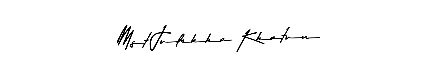 Mst Julekha Khatun stylish signature style. Best Handwritten Sign (Asem Kandis PERSONAL USE) for my name. Handwritten Signature Collection Ideas for my name Mst Julekha Khatun. Mst Julekha Khatun signature style 9 images and pictures png