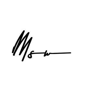 How to make Msw name signature. Use Asem Kandis PERSONAL USE style for creating short signs online. This is the latest handwritten sign. Msw signature style 9 images and pictures png