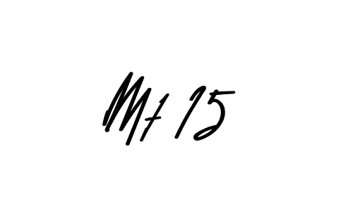 Make a beautiful signature design for name Mt 15. Use this online signature maker to create a handwritten signature for free. Mt 15 signature style 9 images and pictures png