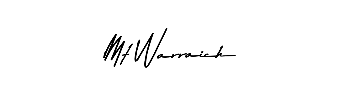 Mt Warraich stylish signature style. Best Handwritten Sign (Asem Kandis PERSONAL USE) for my name. Handwritten Signature Collection Ideas for my name Mt Warraich. Mt Warraich signature style 9 images and pictures png