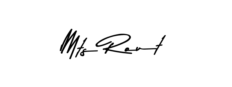 Mts Rout stylish signature style. Best Handwritten Sign (Asem Kandis PERSONAL USE) for my name. Handwritten Signature Collection Ideas for my name Mts Rout. Mts Rout signature style 9 images and pictures png