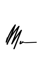 Design your own signature with our free online signature maker. With this signature software, you can create a handwritten (Asem Kandis PERSONAL USE) signature for name Mu. Mu signature style 9 images and pictures png