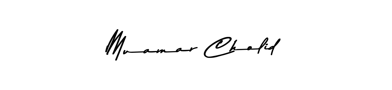 The best way (Asem Kandis PERSONAL USE) to make a short signature is to pick only two or three words in your name. The name Muamar Cholid include a total of six letters. For converting this name. Muamar Cholid signature style 9 images and pictures png