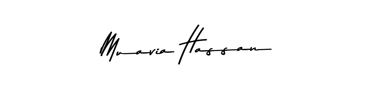 Here are the top 10 professional signature styles for the name Muavia Hassan. These are the best autograph styles you can use for your name. Muavia Hassan signature style 9 images and pictures png