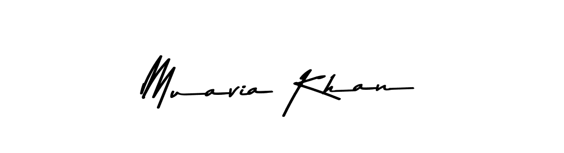 Use a signature maker to create a handwritten signature online. With this signature software, you can design (Asem Kandis PERSONAL USE) your own signature for name Muavia Khan. Muavia Khan signature style 9 images and pictures png