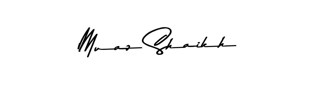 Also You can easily find your signature by using the search form. We will create Muaz Shaikh name handwritten signature images for you free of cost using Asem Kandis PERSONAL USE sign style. Muaz Shaikh signature style 9 images and pictures png