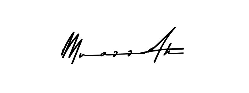 How to make Muazz Ah signature? Asem Kandis PERSONAL USE is a professional autograph style. Create handwritten signature for Muazz Ah name. Muazz Ah signature style 9 images and pictures png