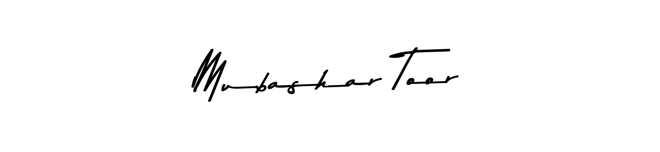 Design your own signature with our free online signature maker. With this signature software, you can create a handwritten (Asem Kandis PERSONAL USE) signature for name Mubashar Toor. Mubashar Toor signature style 9 images and pictures png
