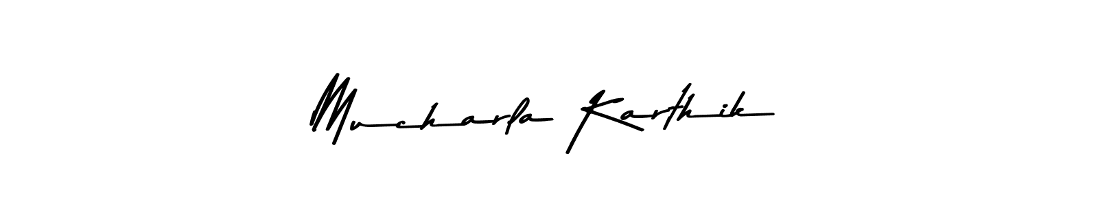 Also we have Mucharla Karthik name is the best signature style. Create professional handwritten signature collection using Asem Kandis PERSONAL USE autograph style. Mucharla Karthik signature style 9 images and pictures png