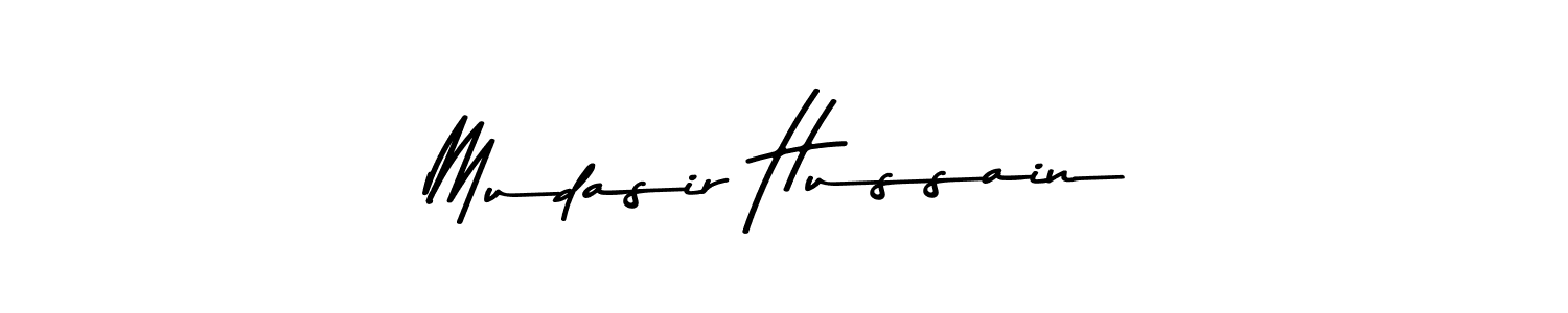 Use a signature maker to create a handwritten signature online. With this signature software, you can design (Asem Kandis PERSONAL USE) your own signature for name Mudasir Hussain. Mudasir Hussain signature style 9 images and pictures png