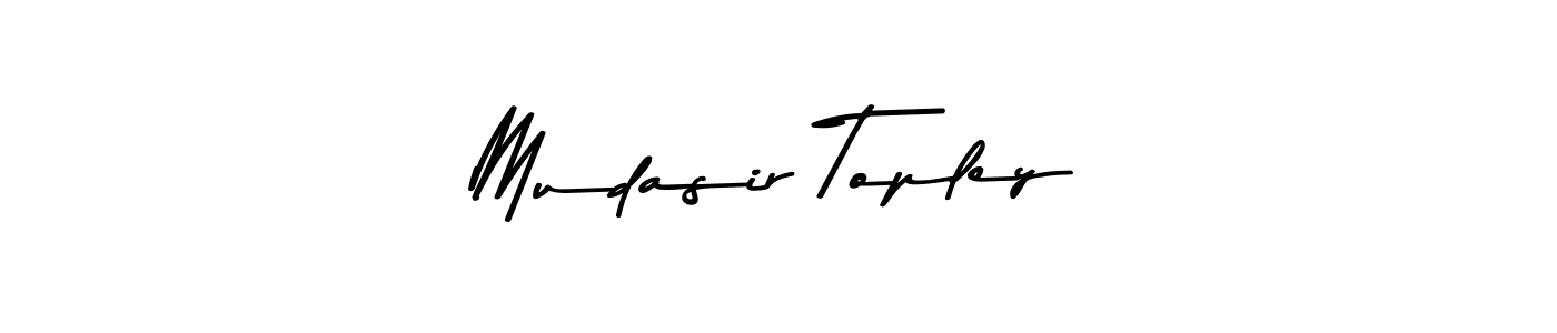 How to make Mudasir Topley signature? Asem Kandis PERSONAL USE is a professional autograph style. Create handwritten signature for Mudasir Topley name. Mudasir Topley signature style 9 images and pictures png