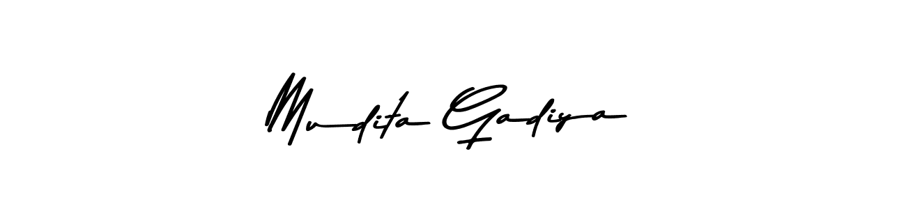 You should practise on your own different ways (Asem Kandis PERSONAL USE) to write your name (Mudita Gadiya) in signature. don't let someone else do it for you. Mudita Gadiya signature style 9 images and pictures png