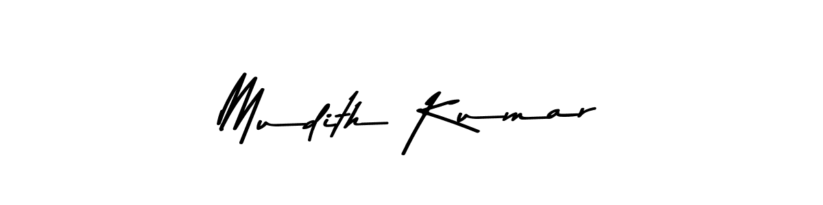 The best way (Asem Kandis PERSONAL USE) to make a short signature is to pick only two or three words in your name. The name Mudith Kumar include a total of six letters. For converting this name. Mudith Kumar signature style 9 images and pictures png