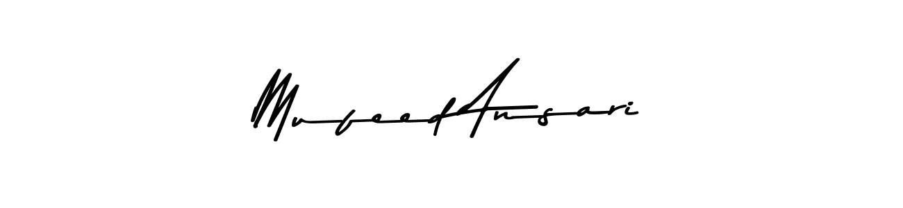 How to make Mufeed Ansari signature? Asem Kandis PERSONAL USE is a professional autograph style. Create handwritten signature for Mufeed Ansari name. Mufeed Ansari signature style 9 images and pictures png