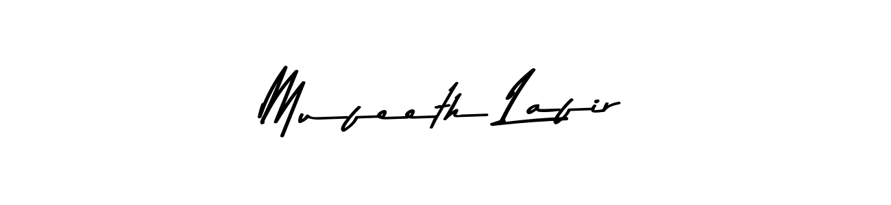 Use a signature maker to create a handwritten signature online. With this signature software, you can design (Asem Kandis PERSONAL USE) your own signature for name Mufeeth Lafir. Mufeeth Lafir signature style 9 images and pictures png