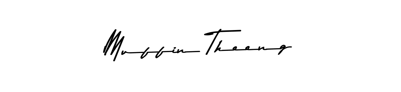 Design your own signature with our free online signature maker. With this signature software, you can create a handwritten (Asem Kandis PERSONAL USE) signature for name Muffin Theeng. Muffin Theeng signature style 9 images and pictures png