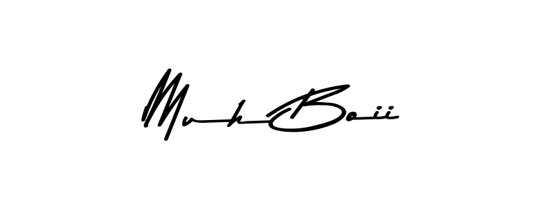 Design your own signature with our free online signature maker. With this signature software, you can create a handwritten (Asem Kandis PERSONAL USE) signature for name Muh Boii. Muh Boii signature style 9 images and pictures png
