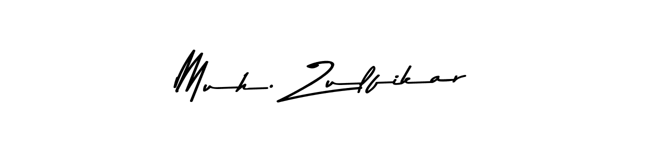 Design your own signature with our free online signature maker. With this signature software, you can create a handwritten (Asem Kandis PERSONAL USE) signature for name Muh. Zulfikar. Muh. Zulfikar signature style 9 images and pictures png