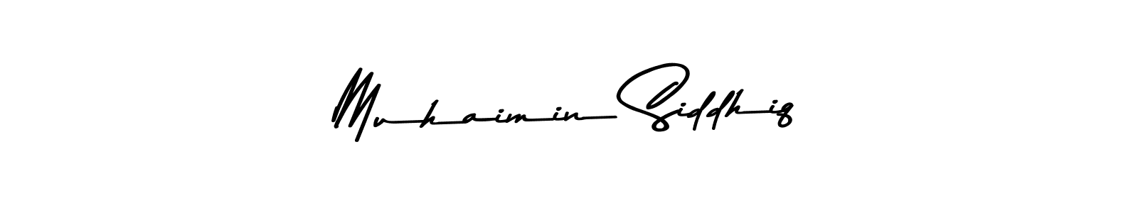 Use a signature maker to create a handwritten signature online. With this signature software, you can design (Asem Kandis PERSONAL USE) your own signature for name Muhaimin Siddhiq. Muhaimin Siddhiq signature style 9 images and pictures png