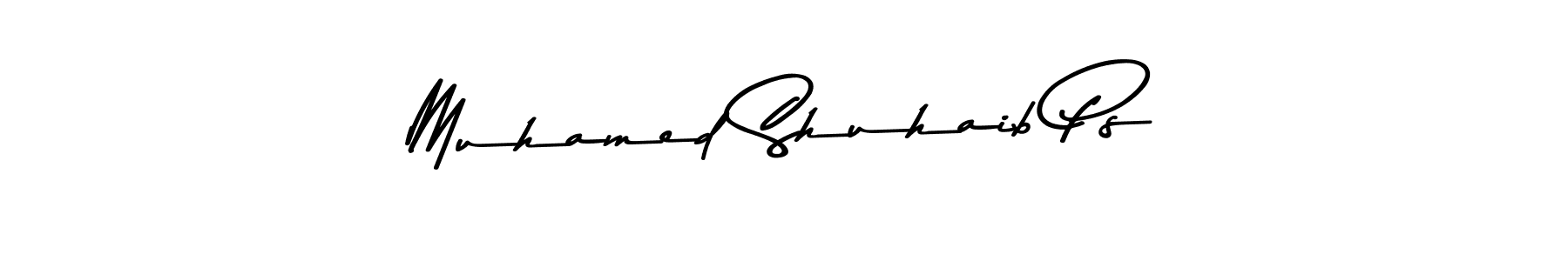 Also You can easily find your signature by using the search form. We will create Muhamed Shuhaib Ps name handwritten signature images for you free of cost using Asem Kandis PERSONAL USE sign style. Muhamed Shuhaib Ps signature style 9 images and pictures png