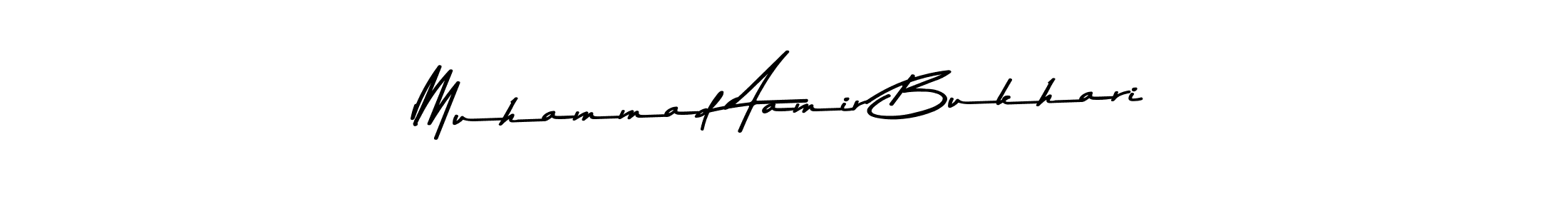 Asem Kandis PERSONAL USE is a professional signature style that is perfect for those who want to add a touch of class to their signature. It is also a great choice for those who want to make their signature more unique. Get Muhammad Aamir Bukhari name to fancy signature for free. Muhammad Aamir Bukhari signature style 9 images and pictures png