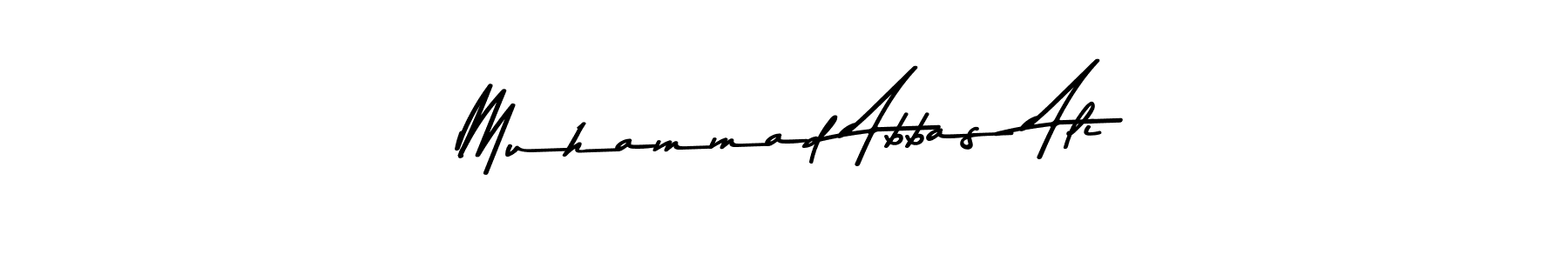 How to make Muhammad Abbas Ali name signature. Use Asem Kandis PERSONAL USE style for creating short signs online. This is the latest handwritten sign. Muhammad Abbas Ali signature style 9 images and pictures png