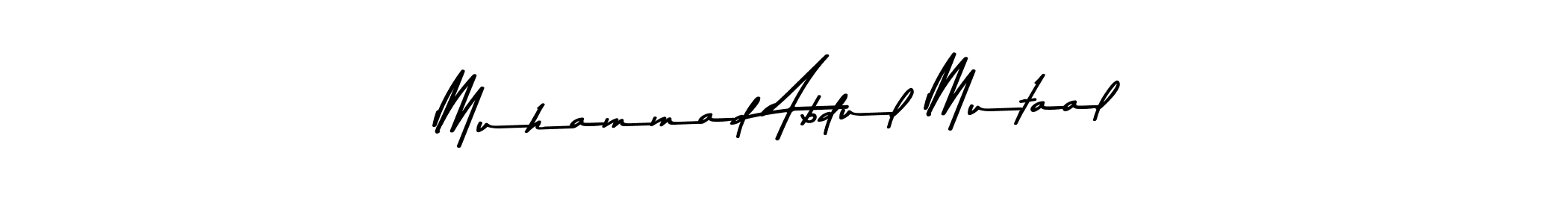 Make a beautiful signature design for name Muhammad Abdul Mutaal. With this signature (Asem Kandis PERSONAL USE) style, you can create a handwritten signature for free. Muhammad Abdul Mutaal signature style 9 images and pictures png