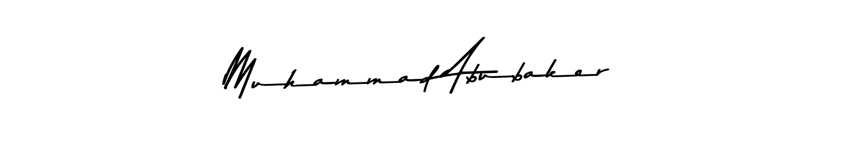 You can use this online signature creator to create a handwritten signature for the name Muhammad Abubaker. This is the best online autograph maker. Muhammad Abubaker signature style 9 images and pictures png