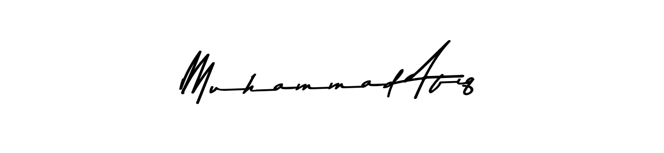 The best way (Asem Kandis PERSONAL USE) to make a short signature is to pick only two or three words in your name. The name Muhammad Afiq include a total of six letters. For converting this name. Muhammad Afiq signature style 9 images and pictures png