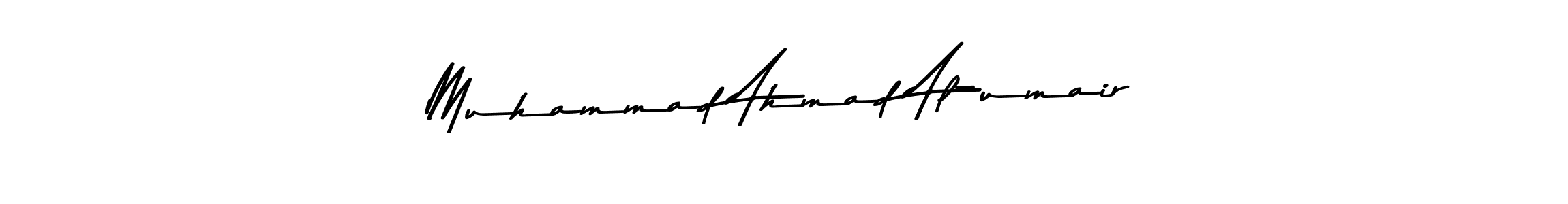 Make a beautiful signature design for name Muhammad Ahmad Al-umair. With this signature (Asem Kandis PERSONAL USE) style, you can create a handwritten signature for free. Muhammad Ahmad Al-umair signature style 9 images and pictures png