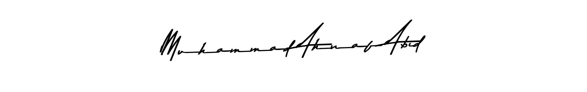 How to make Muhammad Ahnaf Abid signature? Asem Kandis PERSONAL USE is a professional autograph style. Create handwritten signature for Muhammad Ahnaf Abid name. Muhammad Ahnaf Abid signature style 9 images and pictures png