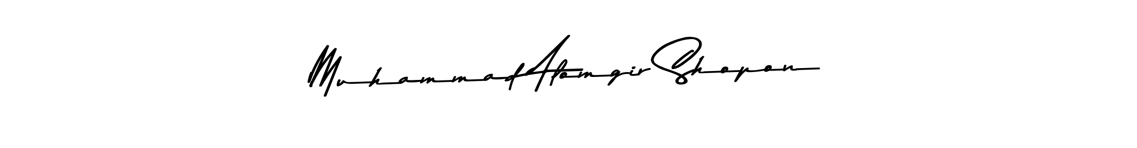 See photos of Muhammad Alomgir Shopon official signature by Spectra . Check more albums & portfolios. Read reviews & check more about Asem Kandis PERSONAL USE font. Muhammad Alomgir Shopon signature style 9 images and pictures png