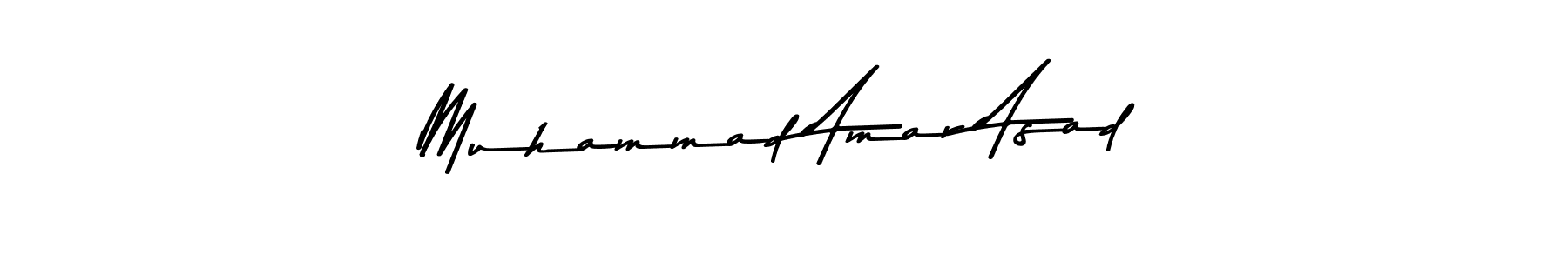 Make a beautiful signature design for name Muhammad Amar Asad. With this signature (Asem Kandis PERSONAL USE) style, you can create a handwritten signature for free. Muhammad Amar Asad signature style 9 images and pictures png