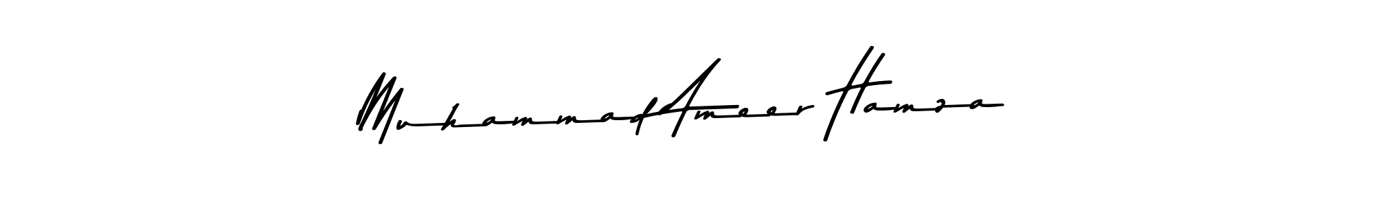 Design your own signature with our free online signature maker. With this signature software, you can create a handwritten (Asem Kandis PERSONAL USE) signature for name Muhammad Ameer Hamza. Muhammad Ameer Hamza signature style 9 images and pictures png