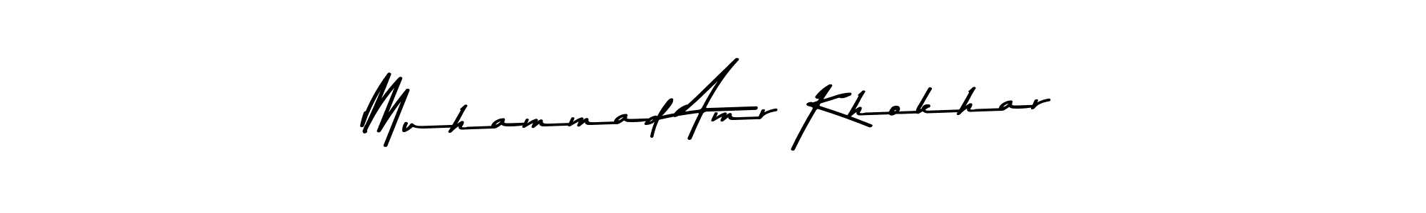 How to Draw Muhammad Amr Khokhar signature style? Asem Kandis PERSONAL USE is a latest design signature styles for name Muhammad Amr Khokhar. Muhammad Amr Khokhar signature style 9 images and pictures png