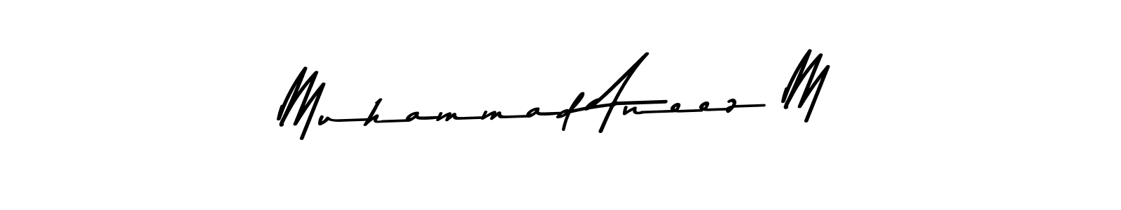 Also we have Muhammad Aneez M name is the best signature style. Create professional handwritten signature collection using Asem Kandis PERSONAL USE autograph style. Muhammad Aneez M signature style 9 images and pictures png