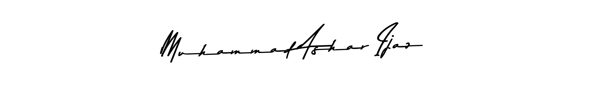 How to make Muhammad Ashar Ijaz name signature. Use Asem Kandis PERSONAL USE style for creating short signs online. This is the latest handwritten sign. Muhammad Ashar Ijaz signature style 9 images and pictures png