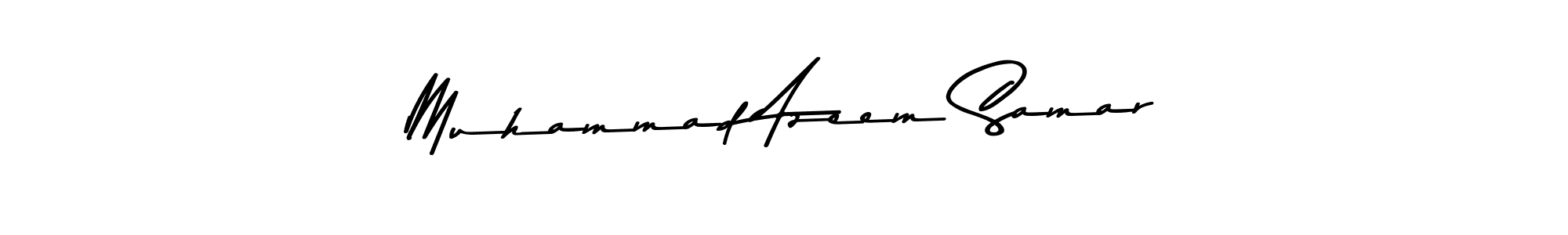 Also You can easily find your signature by using the search form. We will create Muhammad Azeem Samar name handwritten signature images for you free of cost using Asem Kandis PERSONAL USE sign style. Muhammad Azeem Samar signature style 9 images and pictures png