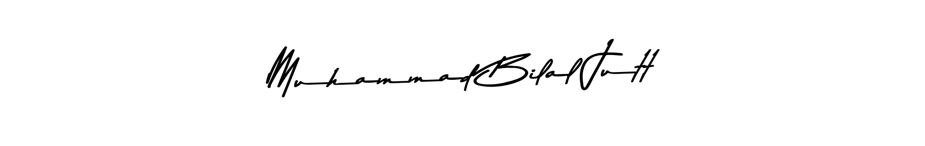 How to make Muhammad Bilal Jutt name signature. Use Asem Kandis PERSONAL USE style for creating short signs online. This is the latest handwritten sign. Muhammad Bilal Jutt signature style 9 images and pictures png