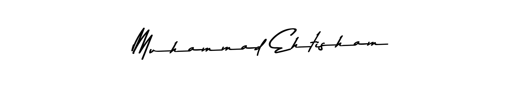 Use a signature maker to create a handwritten signature online. With this signature software, you can design (Asem Kandis PERSONAL USE) your own signature for name Muhammad Ehtisham. Muhammad Ehtisham signature style 9 images and pictures png