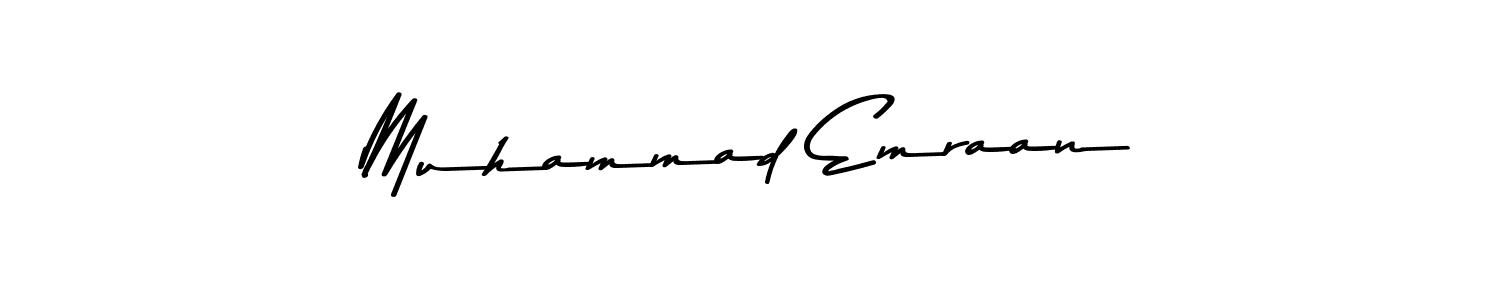 Use a signature maker to create a handwritten signature online. With this signature software, you can design (Asem Kandis PERSONAL USE) your own signature for name Muhammad Emraan. Muhammad Emraan signature style 9 images and pictures png
