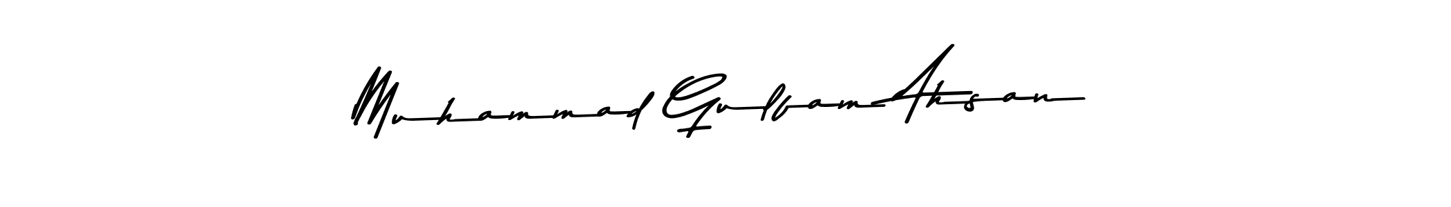 Also You can easily find your signature by using the search form. We will create Muhammad Gulfam Ahsan name handwritten signature images for you free of cost using Asem Kandis PERSONAL USE sign style. Muhammad Gulfam Ahsan signature style 9 images and pictures png