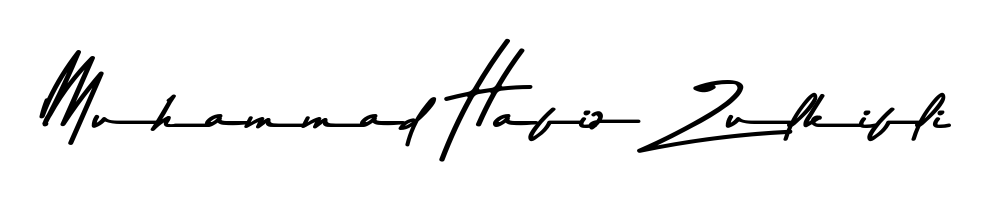 Explore multiple handwriting variations for Muhammad Hafiz Zulkifli including this stunning Asem Kandis PERSONAL USE design. Free to use across all platforms. Muhammad Hafiz Zulkifli signature style 9 images and pictures png