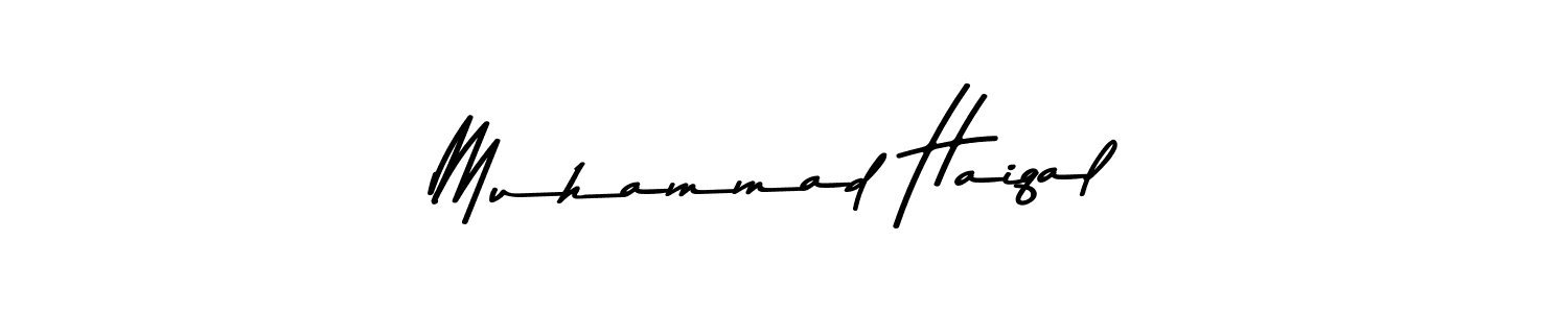 Use a signature maker to create a handwritten signature online. With this signature software, you can design (Asem Kandis PERSONAL USE) your own signature for name Muhammad Haiqal. Muhammad Haiqal signature style 9 images and pictures png