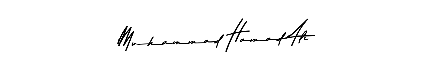 You should practise on your own different ways (Asem Kandis PERSONAL USE) to write your name (Muhammad Hamad Ali) in signature. don't let someone else do it for you. Muhammad Hamad Ali signature style 9 images and pictures png