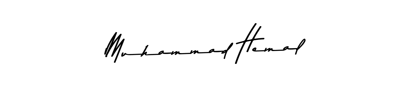 Also You can easily find your signature by using the search form. We will create Muhammad Hemal name handwritten signature images for you free of cost using Asem Kandis PERSONAL USE sign style. Muhammad Hemal signature style 9 images and pictures png