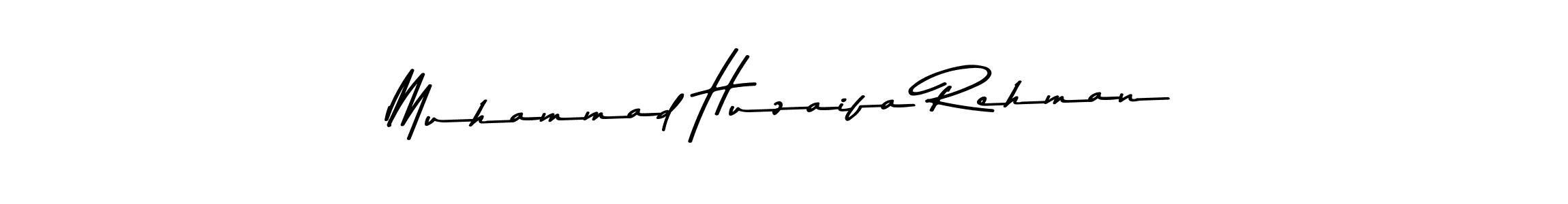 Create a beautiful signature design for name Muhammad Huzaifa Rehman. With this signature (Asem Kandis PERSONAL USE) fonts, you can make a handwritten signature for free. Muhammad Huzaifa Rehman signature style 9 images and pictures png