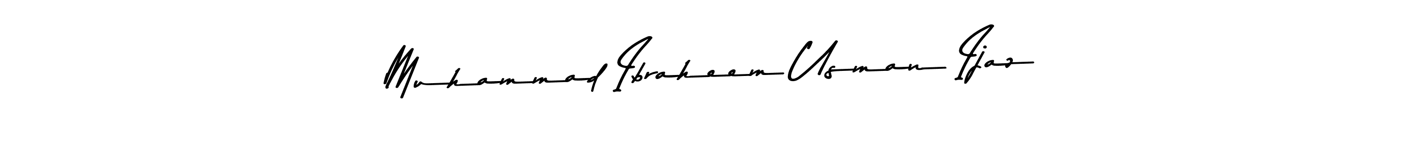 Design your own signature with our free online signature maker. With this signature software, you can create a handwritten (Asem Kandis PERSONAL USE) signature for name Muhammad Ibraheem Usman Ijaz. Muhammad Ibraheem Usman Ijaz signature style 9 images and pictures png